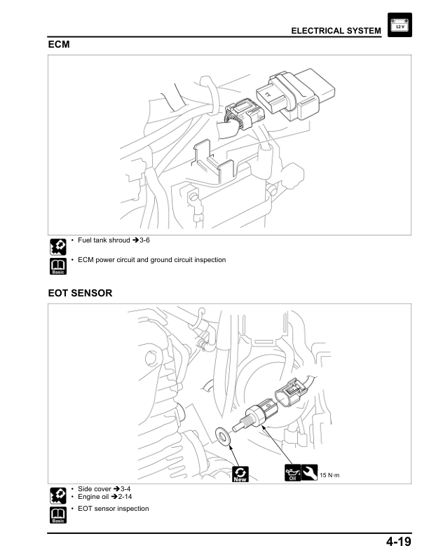 Manual de servicio de motocicleta Honda CB190R CBF 190 WH | 2016–2019