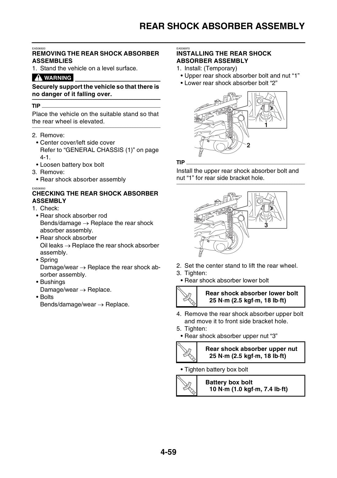Yamaha Delight 125 2021-2024 service manual - page 132