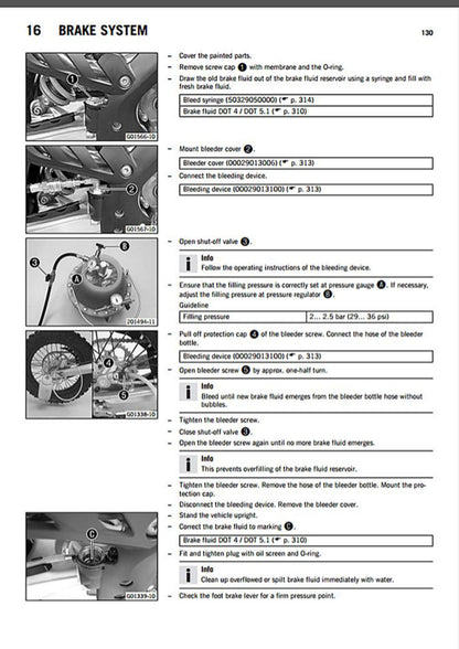 KTM 450 500 EXC-F 2015 service manual - page 132