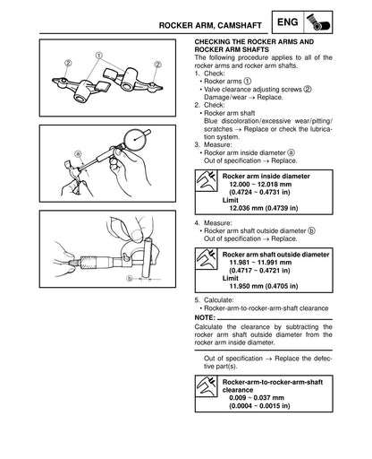 Yamaha Raptor 250 YFM250RX 2008 service manual - page 134