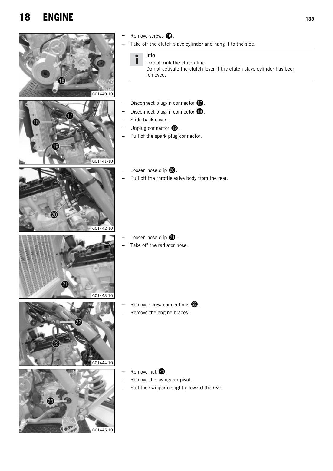 KTM 350 EXC-F 2015 service manual - page 137
