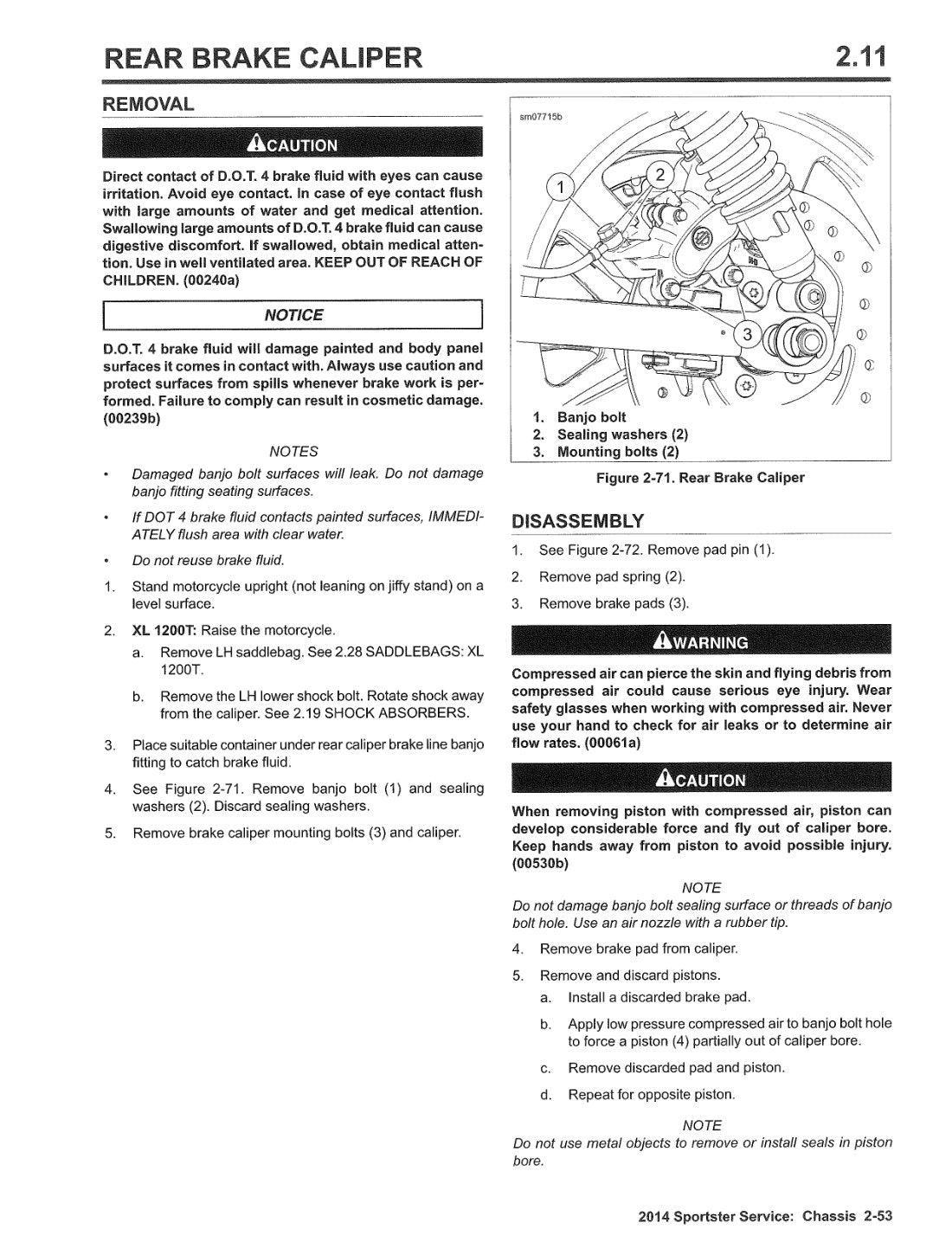 2014 Harley-Davidson Sportster Motorcycle Service Manual - page 138
