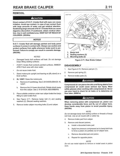 2014 Harley-Davidson Sportster Motorcycle Service Manual - page 138