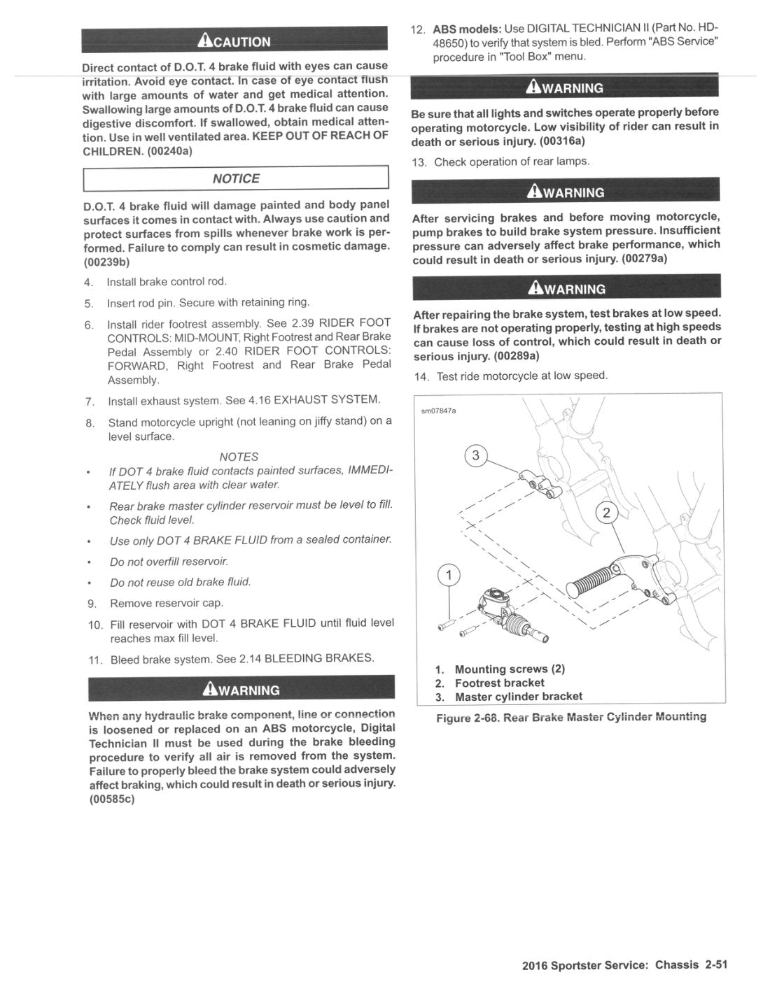 2016 Harley-Davidson Sportster Motorcycle Service Manual - page 139
