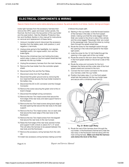 EZGO 2Five Golf Car Service Manual PDF | 2010-2015