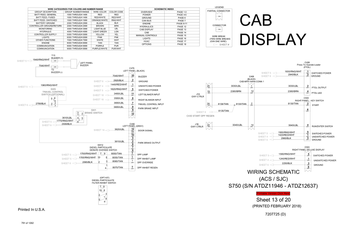 Bobcat S750 Skid Steer Loader Service Manual PDF