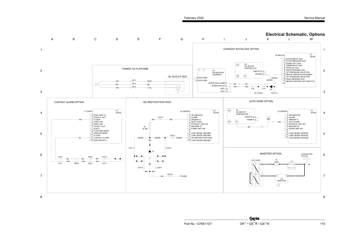 Genie GR12 GR15 GR20 Lift Service Manual PDF