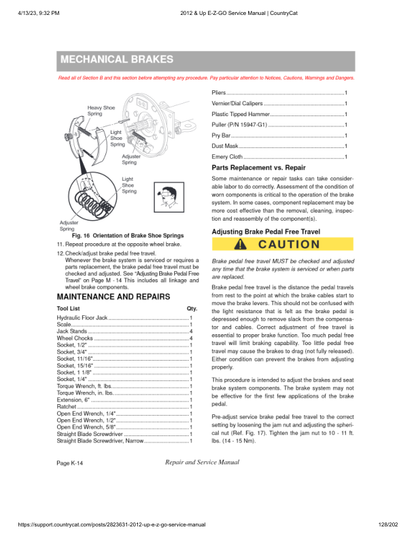 EZGO Express L6 S6 Golf Car Service Manual PDF | 2012-2015