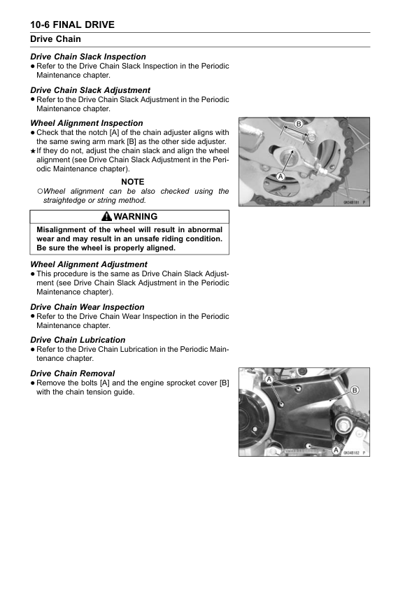 Manuale di servizio moto Kawasaki KLX110 | 2009-2016