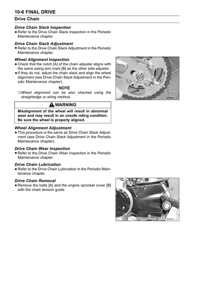 Manuale di servizio moto Kawasaki KLX110 | 2009-2016