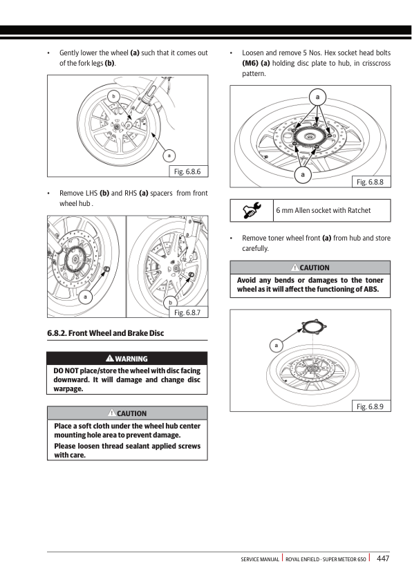 Manual de servicio de la motocicleta Royal Enfield Super Meteor 650 BS VI | 2022-2026