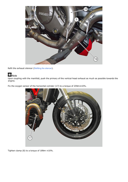 Manual de servicio de motocicleta Ducati Monster 1200R | 2016-2019