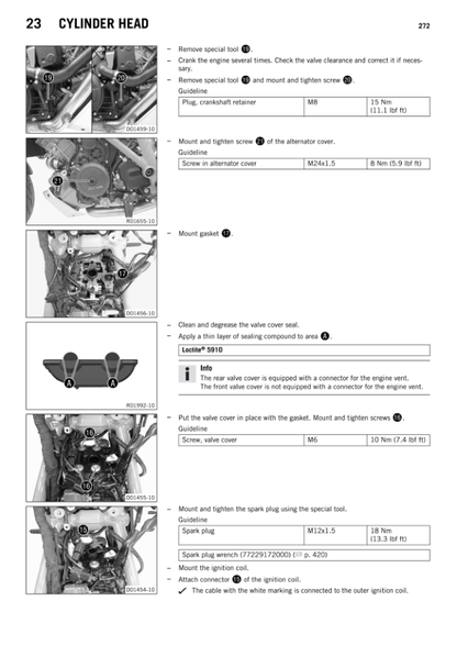 KTM 1290 Super Duke GT Motorcycle Service Manual PDF | 2017-2021