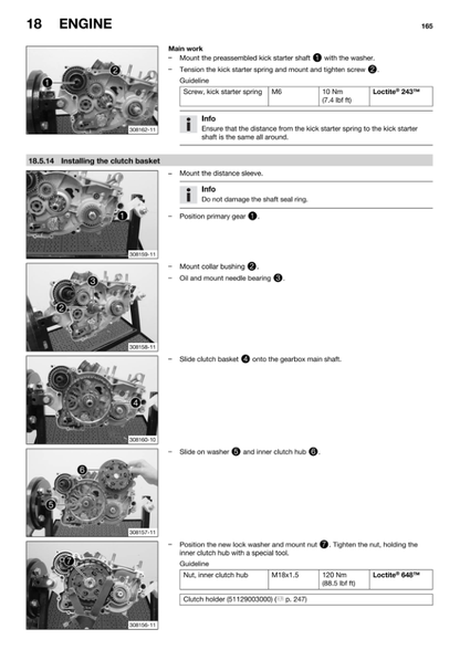 Husqvarna TE 250 300 Motorcycle Service Manual PDF | 2015-2020