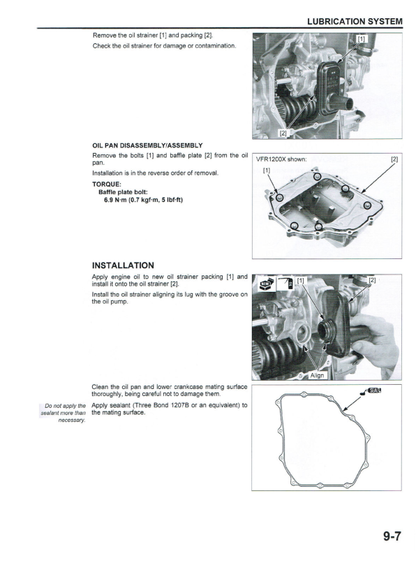 Manual de servicio de la motocicleta Honda VRF1200X Crossrunner | 2012-2021