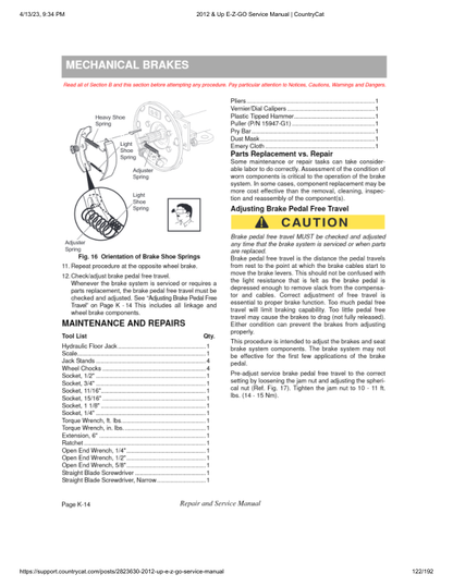 EZGO Express L4 S4 Golf Car Service Manual PDF | 2012-2015