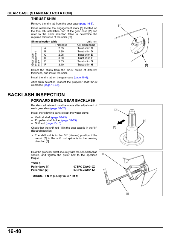 Honda BF200D BF225D BF250D Outboard Service Manual