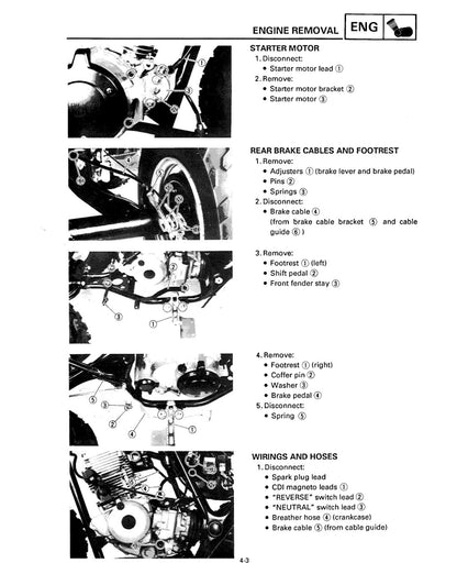 Yamaha Timberwolf YFB250 1995 service manual - page 141