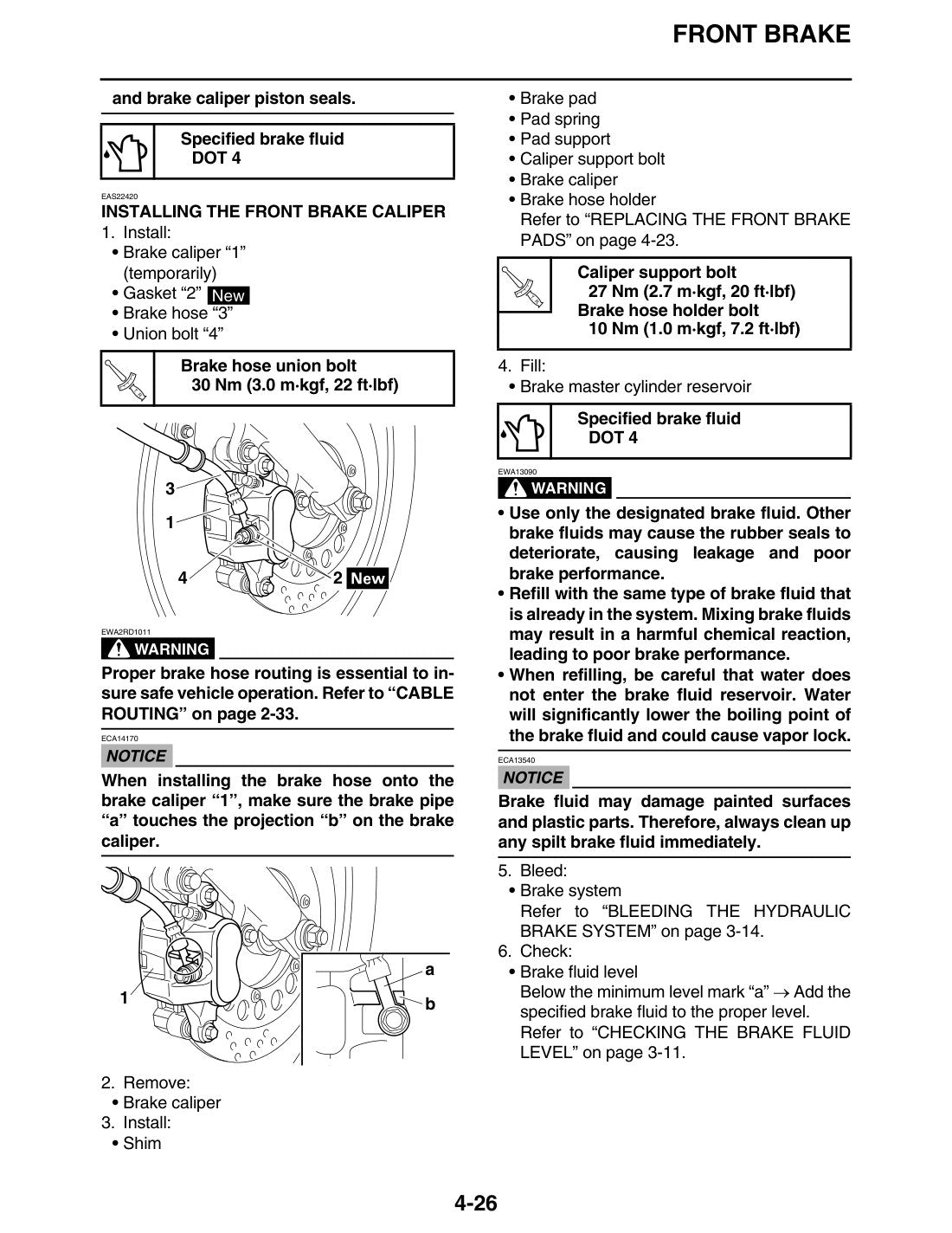 Yamaha SR400 2015 service manual - page 142
