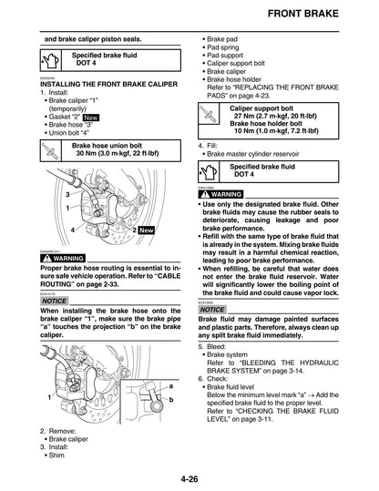 Yamaha SR400 2015 service manual - page 142
