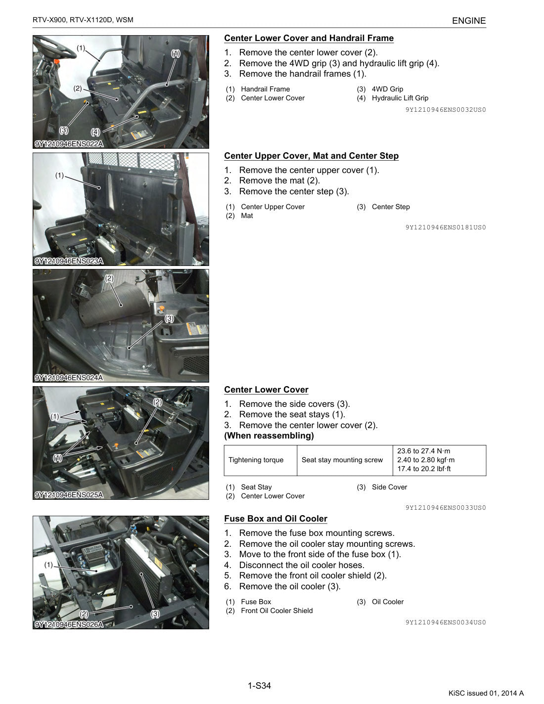 Kubota RTV-X900 X1120 service manual - page 143
