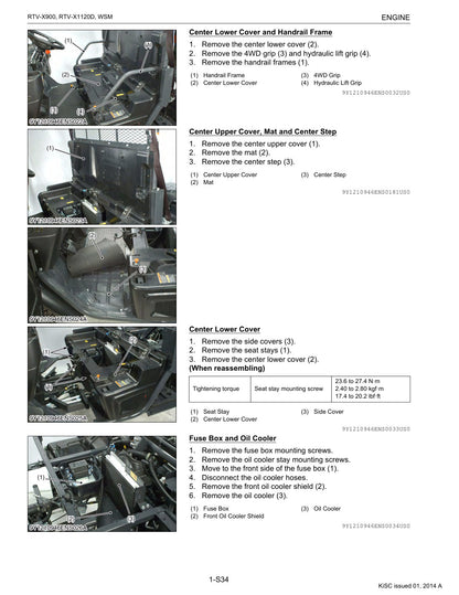 Kubota RTV-X900 X1120 service manual - page 143