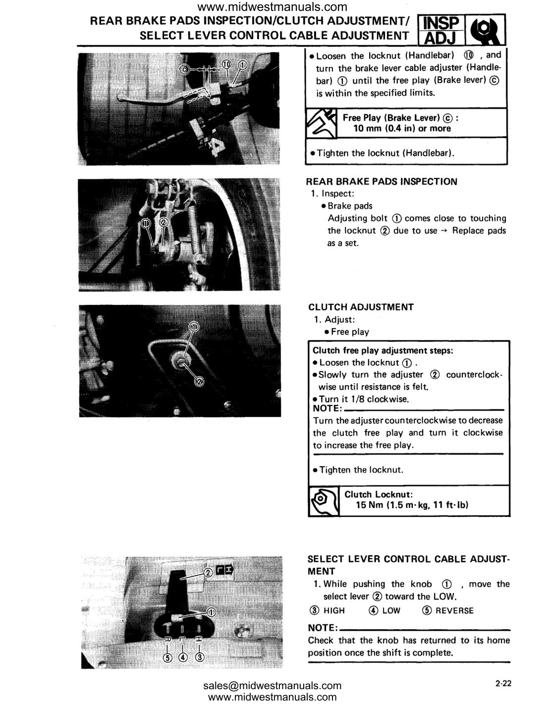 Yamaha Big Bear 350 YFM350FW service manual - page 146