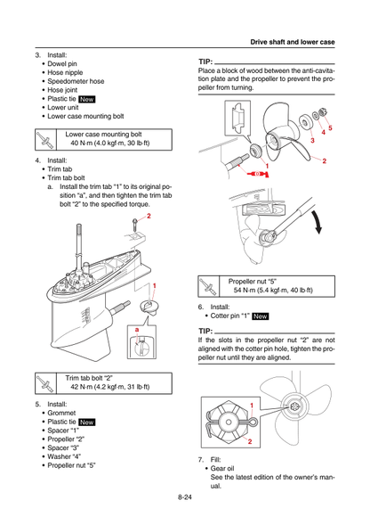 Yamaha VF115A Outboard Service Manual PDF | 2019-2023