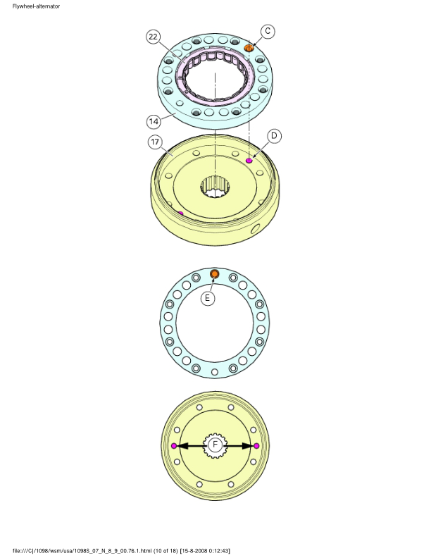 Manual de servicio de motocicleta Ducati 1098S Superbike | 2007-2012