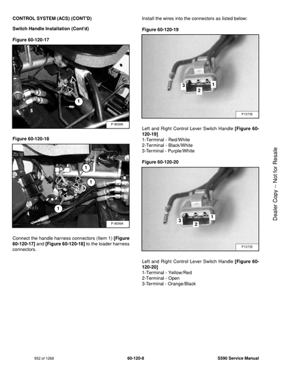 Bobcat S590 Skid Steer Loader Service Manual PDF