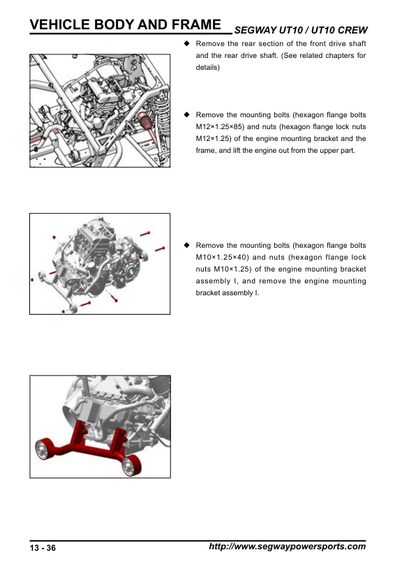 Segway Fugleman UT10 | UT10 CREW Service Manual PDF | 2024-2026