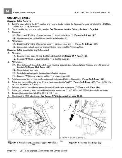 Club Car Cafe Express Golf Cart Service Manual PDF | 2014-2017