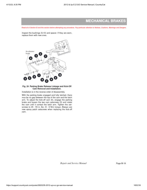 EZGO Terrain 1000 Golf Car Service Manual PDF | 2012-2015