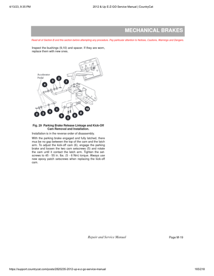 EZGO Terrain 1000 Golf Car Service Manual PDF | 2012-2015