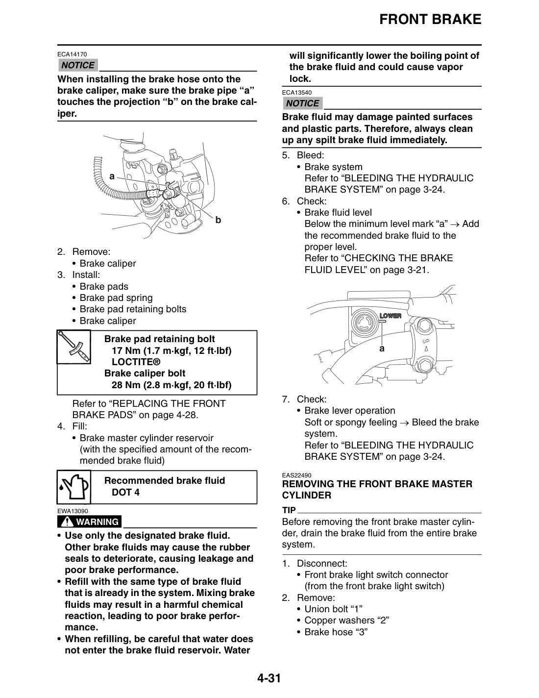 Yamaha YFZ450R 2009 service manual - page 152