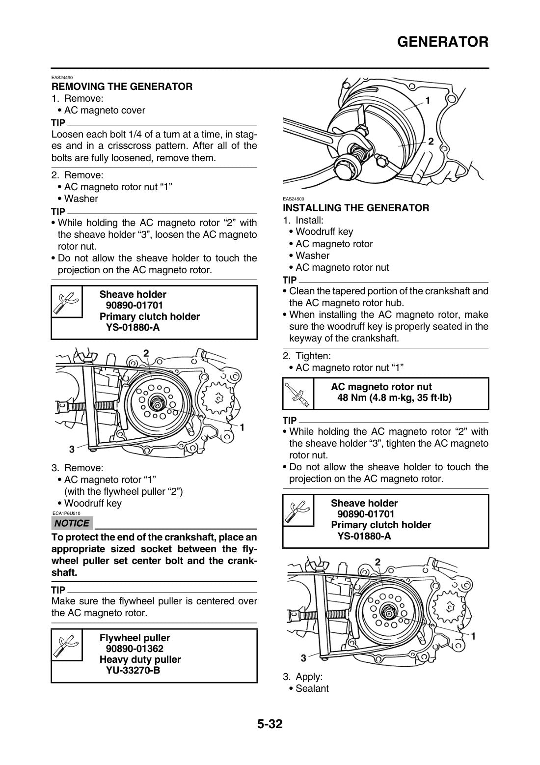 Yamaha TT-R50E Motorcycle Service Manual 2012 - page 152