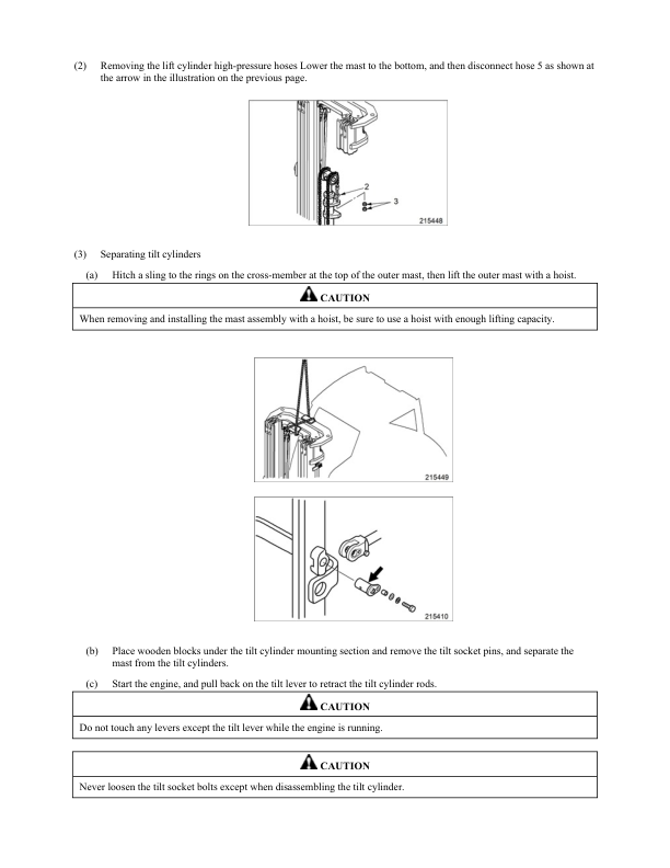 Manual de servicio de montacargas Caterpillar PD8000 - PD12000