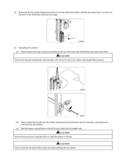 Manual de servicio de montacargas Caterpillar PD8000 - PD12000