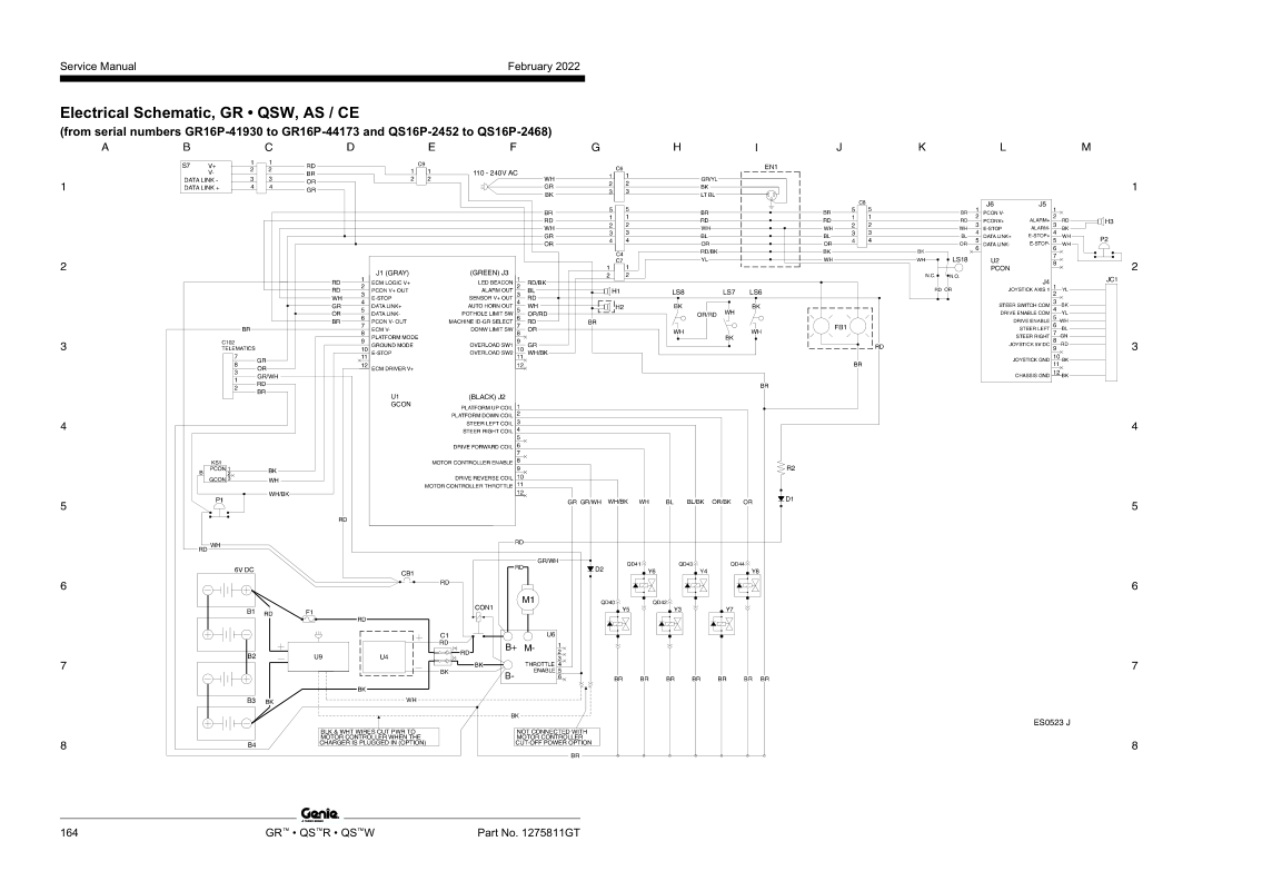 Genie GR12 GR15 GR20 Lift Service Manual PDF