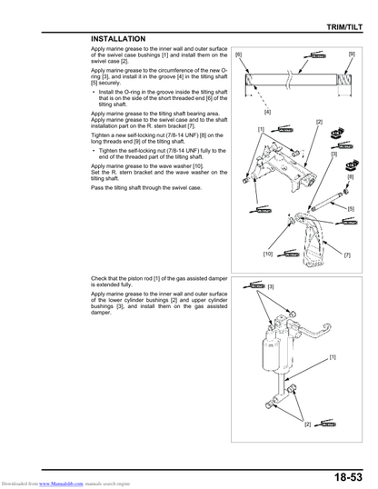Tohatsu BFT75A BFT90A Outboard Service Manual PDF | 2013-2020