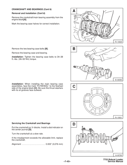 Bobcat 7753 Skid Steer Loader Service Manual PDF