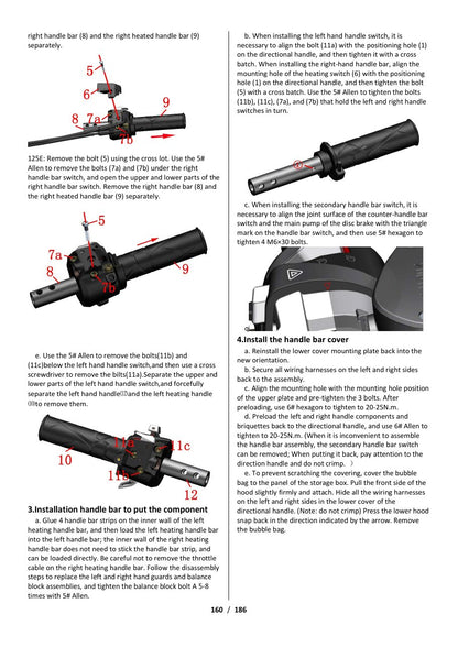 Zontes E-series service manual sample page