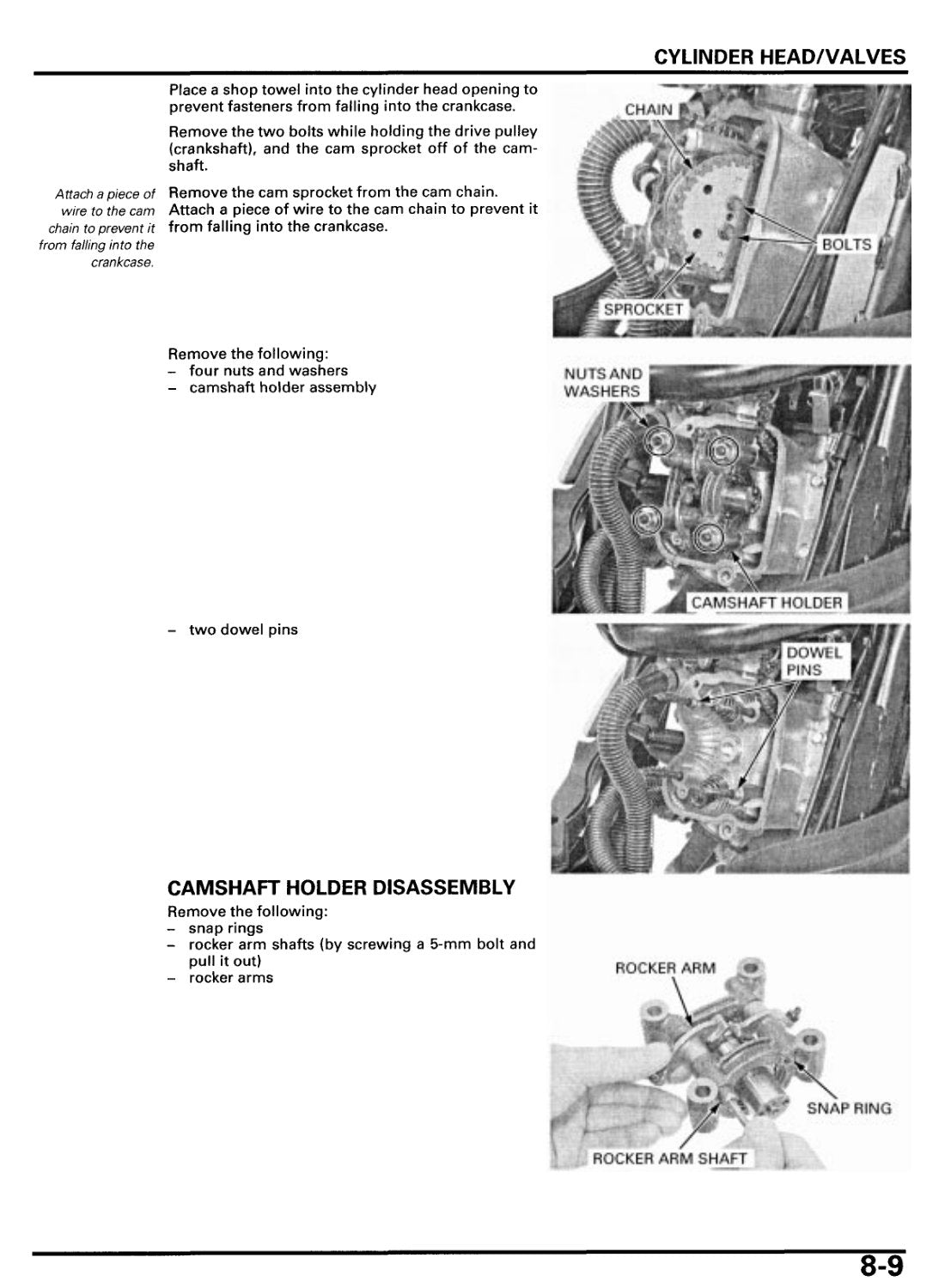 SH150i cylinder head and camshaft holder