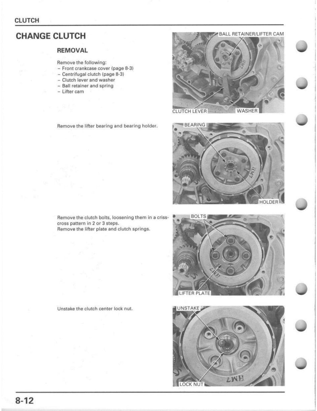 Honda Foreman 450 1998-2004 service manual - page 176