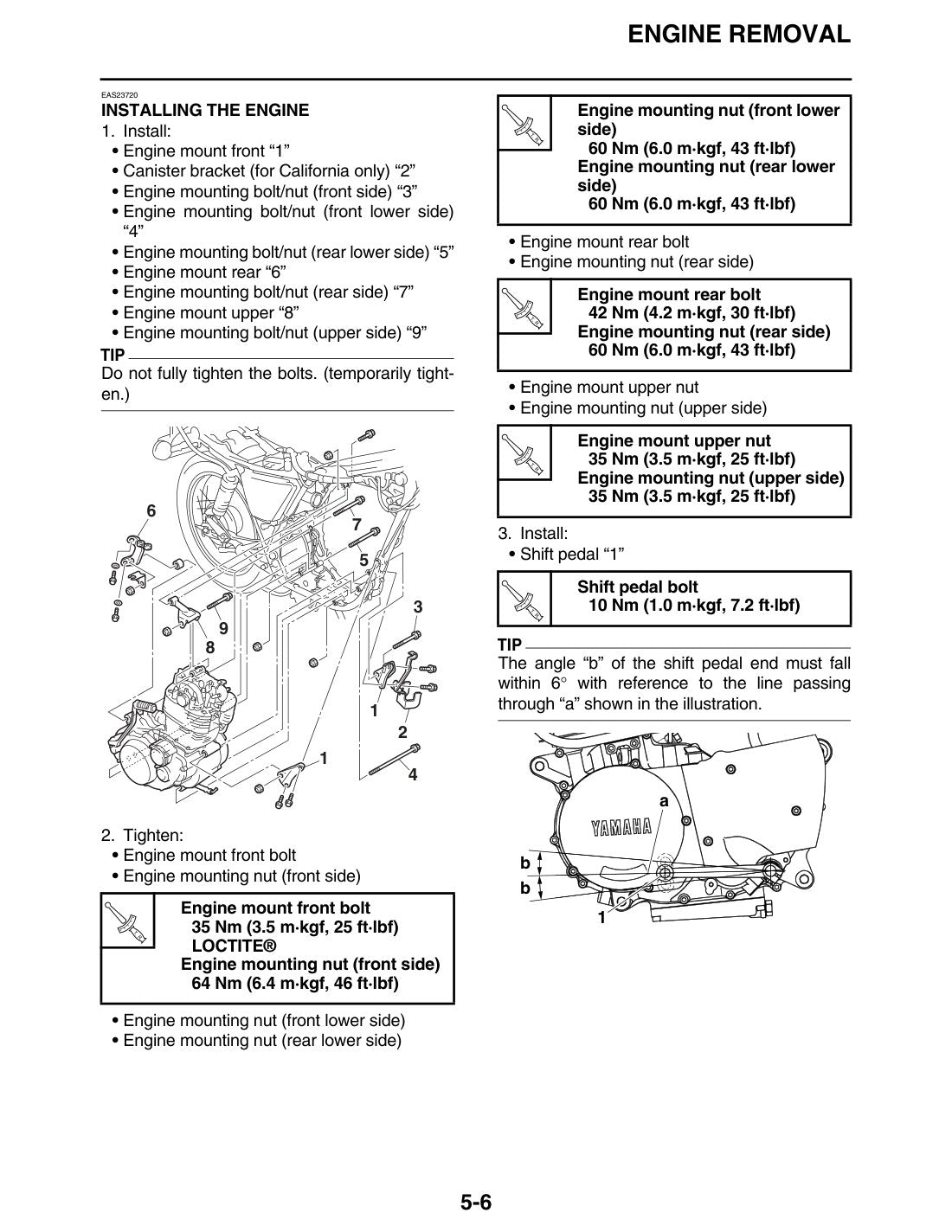 Yamaha SR400 2015 service manual - page 180
