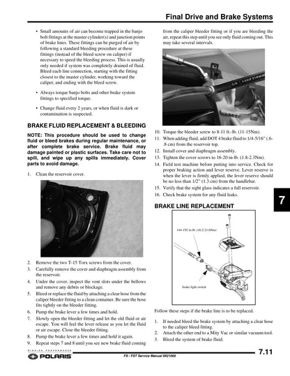 Polaris FS FST 2006-2008 service manual - page 181