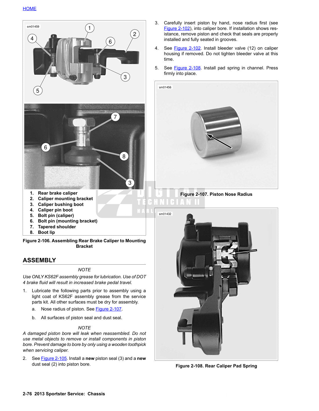 2013 Harley-Davidson Sportster Motorcycle Service Manual - page 182