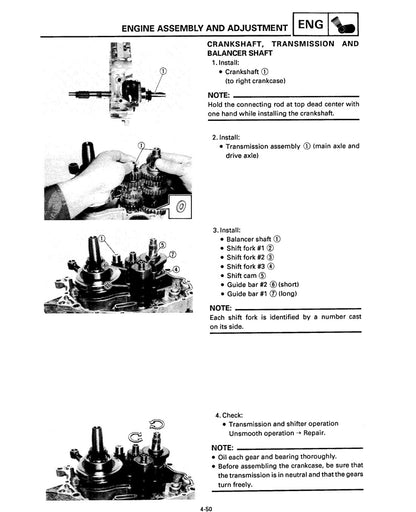Yamaha Timberwolf YFB250 1995 service manual - page 188