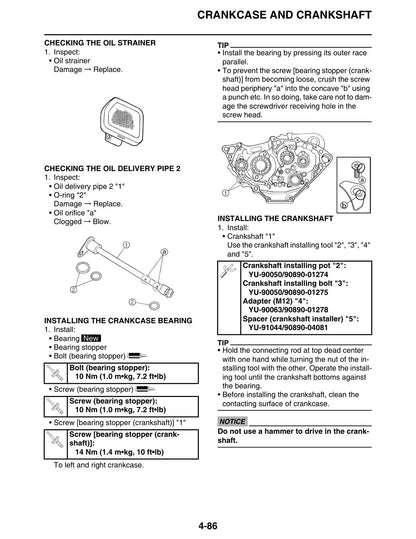 Yamaha YZ250F YZ250FA Motorcycle Service Manual 2011 - page 188