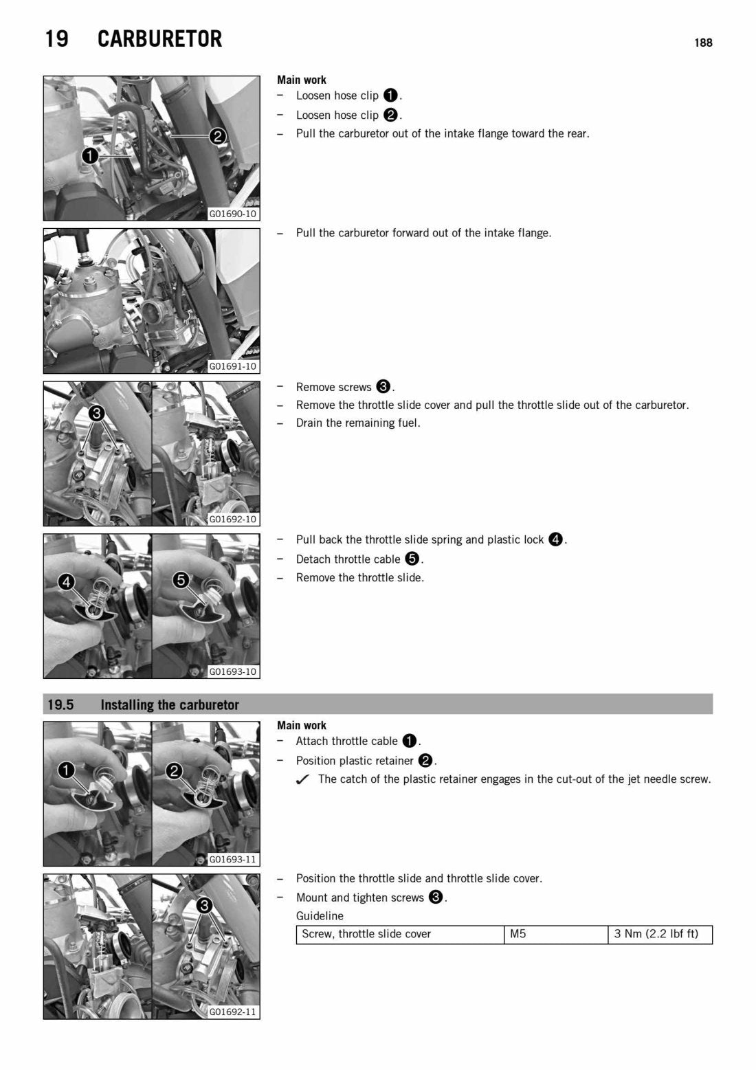 KTM 250 300 EXC 2015 service manual - page 190